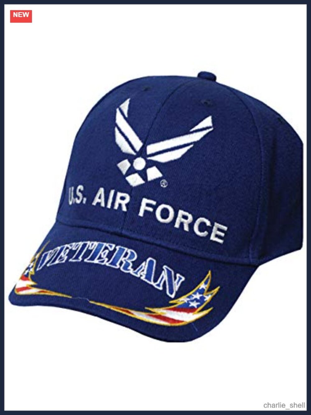 100% Cotton US Air Force Veteran Baseball Cap Embroidered Logo Adjustable
